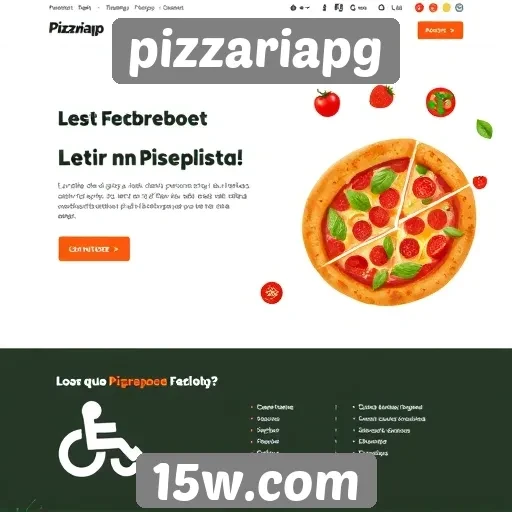 Acessibilidade no site Pizzariapg é destaque