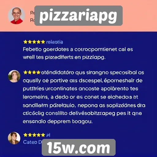 Feedback dos usuários sobre a experiência no pizzariapg